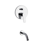 Imagen de Grifería de ducha Monocomando de embutir con transferencia ZOE cromado