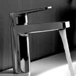 Imagen de Grifería de lavatorio Monocomando bajo de mesada ZOE cromado