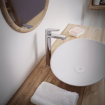 Imagen de Grifería de lavatorio Monocomando alto de mesada ZOE cromado