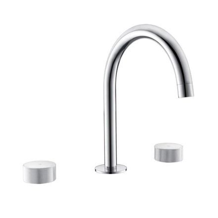 Imagen de Grifería de lavatorio bimando de mesada Nuoro cromo