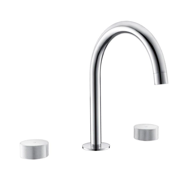 Imagen de Grifería de lavatorio bimando de mesada Nuoro cromo