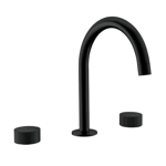 Imagen de Grifería de lavatorio bimando de mesada Nuoro negro mate