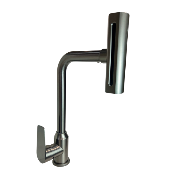 Imagen de Grifería de cocina Monocomando de mesada 4 salidas de agua Gris Satinado