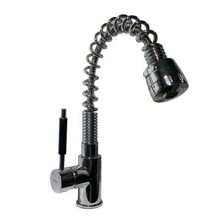 Imagen de Grifería de cocina Monocomando de mesada Gourmet bajo Cromado Brillante