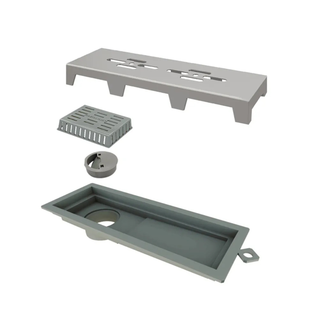 Imagen de ELLEVE Receptaculo tapa inox satinado 25cm perforado Tiny