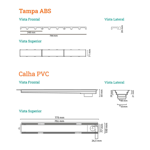 Imagen de NOVII Receptaculo pvc c/sifon tapa beige75cm perforada