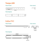 Imagen de NOVII Receptaculo pvc c/sifon tapa blanca 75cm perforada