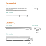 Imagen de NOVII Receptaculo pvc c/sifon tapa gris75cm perforada