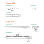 Imagen de NOVII Receptaculo pvc s/sifon tapa beige50cm perforada