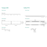 Imagen de NOVII Receptaculo pvc s/sifon tapa negra50cm perforada