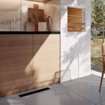 Imagen de NOVII Receptaculo pvc s/sifon tapa negra50cm perforada