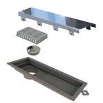 Imagen de NOVII Receptaculo pvc tapa acero pulido 25cm