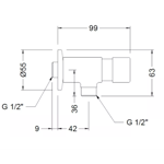 Imagen de Válvula temporizada de urinario Genebre