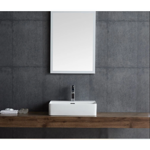 Imagen de Bacha de apoyo rectangular 46x42 cm c/mesa blanca Dmc