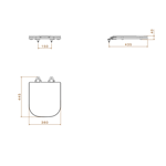 Imagen de Tapa inodoro Slow close Axis Deca Barbante
