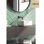 Imagen de Bacha de apoyo cuadrada 30 cm c/mesa  blanca Deca