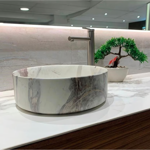 Imagen de Bacha de apoyo redonda 36 cm calacata Dmc