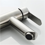 Imagen de Grifería de Lavatorio Monocomando de mesada Milano Gris Satinado