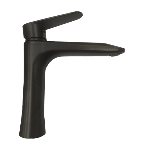 Imagen de Grifería de lavatorio Monocomando de mesada negro mate