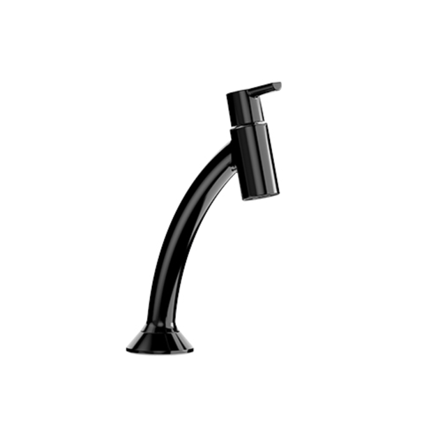 Imagen de Grifería para lavatorio de agua fría de mesada Confort Black Blukit