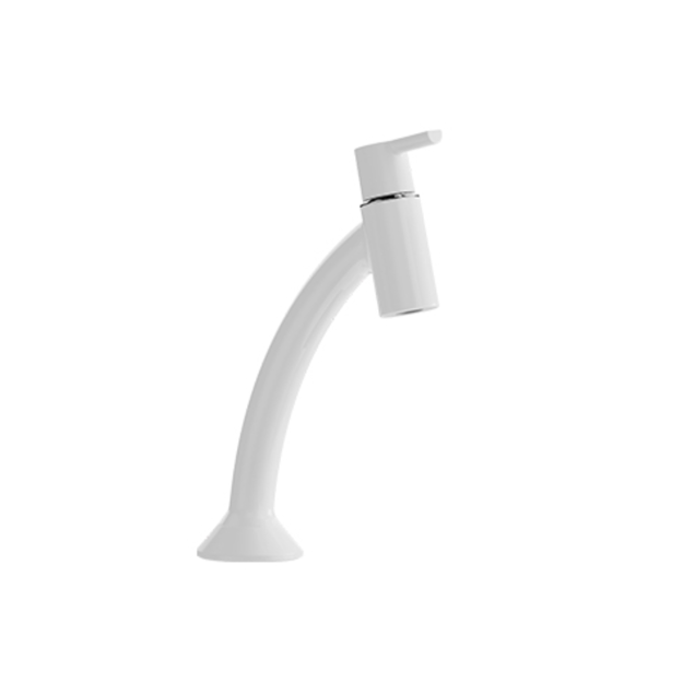 Imagen de Grifería para lavatorio de agua fría de mesada Confort Blanco Blukit