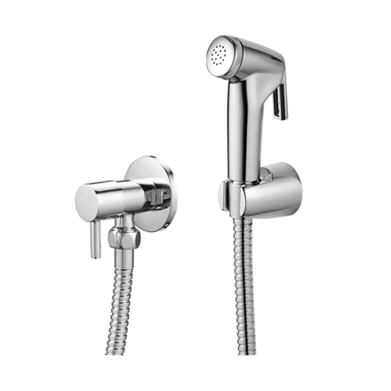 Imagen de Grifería de  Ducha higiénica de pared  completa agua fría Cromado