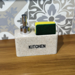 Imagen de Dispensador de jabón cocina Piedra con esponja