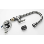 Imagen de Grifería de cocina Monocomando de mesada extensible Grafito Satinado