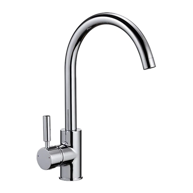 Imagen de Grifería de Cocina Monocomando de mesada Milano alto cromado