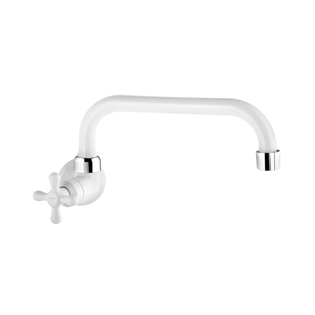 Imagen de Grifo pared horizontal Marujá blanco