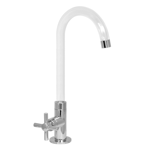 Imagen de Pico unitario mesada cromo/cristal FIENZA