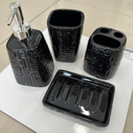 Imagen de Set de accesorios de baño 4 piezas Negro