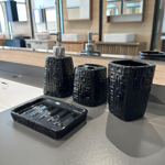 Imagen de Set de accesorios de baño 4 piezas Negro