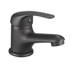 Imagen de Grifería de lavatorio Monocomando de mesada Capri negro mate