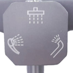 Imagen de Barral de ducha Monocomando Exterior con transferencia  Celtic Grafito