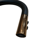 Imagen de Grifería de cocina Monocomando de mesada extensible Negro mate