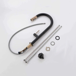 Imagen de Grifería de cocina Monocomando de mesada extensible Negro mate