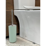 Imagen de Cepillo de baño verde agua y cromo