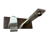 Imagen de Grifería de lavatorio Monocomando de pared Loft Gris Satinado