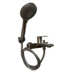 Imagen de Grifería de ducha Monocomando exterior con Transferencia Loft Gris Satinado