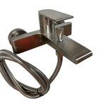 Imagen de Grifería de ducha Monocomando exterior con Transferencia Loft Gris Satinado