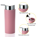 Imagen de Set de baño 6 pz Rosa y cromo (papelera-dispensadores)