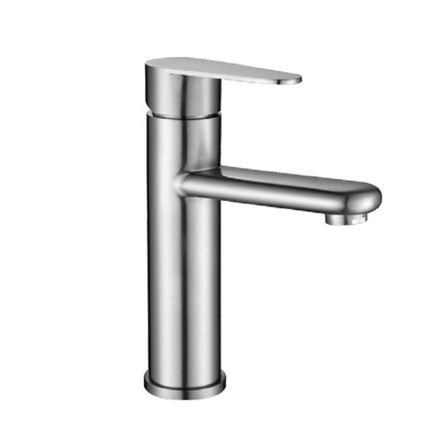 Imagen de Grifería de lavatorio Monocomando de mesada Celtic Gris Satinado