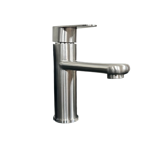 Imagen de Grifería de lavatorio Monocomando de mesada Celtic Gris Satinado