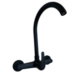 Imagen de Grifería de cocina Monocomando de pared Capri Negro Mate