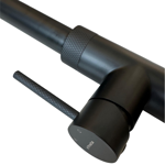 Imagen de Grifería de Cocina Monocomando de mesada Virtus Extensible Negro Mate
