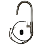 Imagen de Grifería de Cocina Monocomando de mesada Virtus Curvo Extensible Satinado