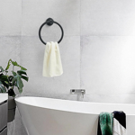 Imagen de Aro toallero negro mate Milano Dmc