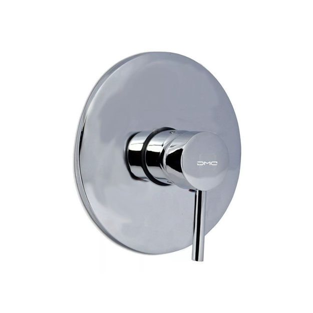 Imagen de Grifería de ducha Monocomando de embutir Milano Plateado Brillante