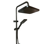 Imagen de Barral de ducha Monocomando Exterior con transferencia Grafito Satinado